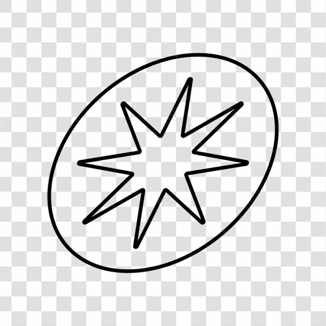 Ícone Estrela PNG com fundo transparente