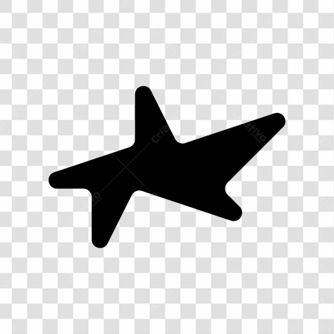 Ícone Estrela Abstrata PNG com fundo transparente