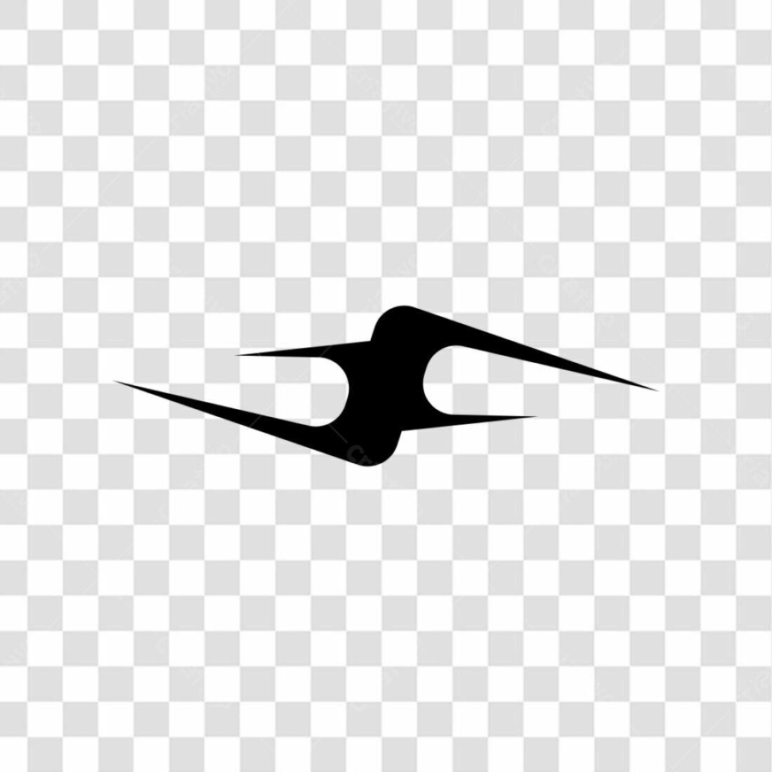 Icone abstrato em preto PNG com fundo transparente