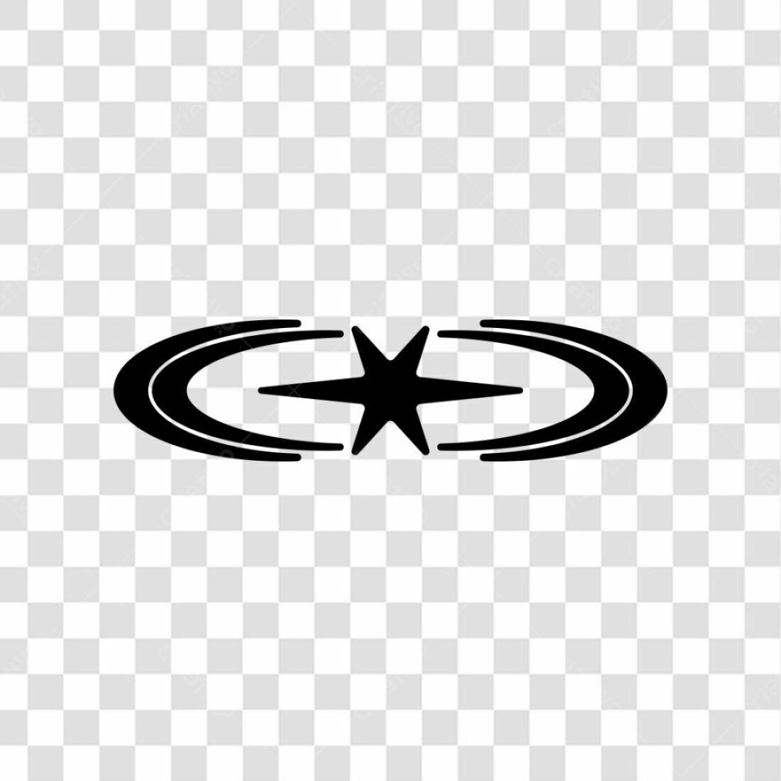Ícone estrela abstrata PNG com fundo transparente