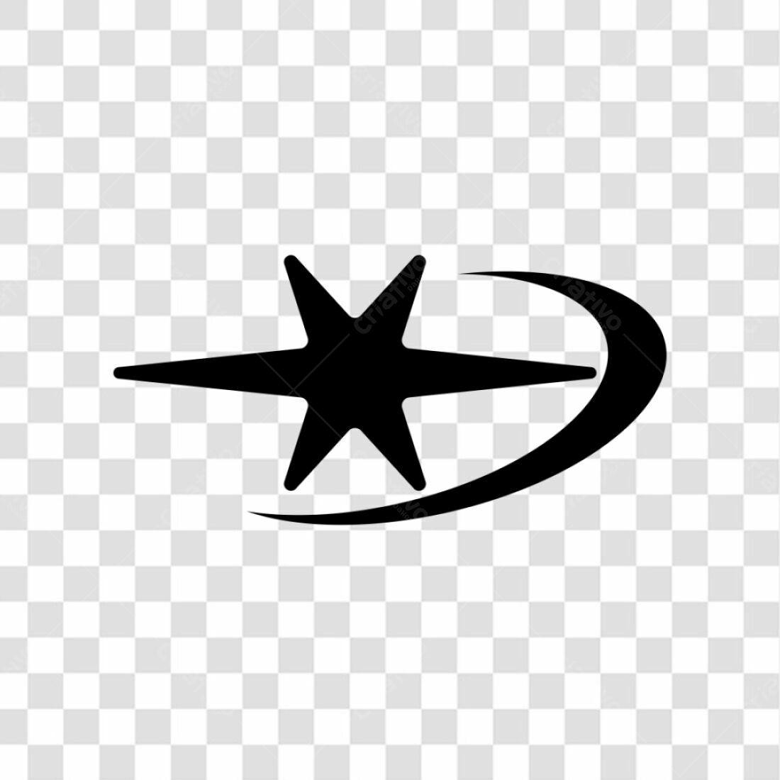 Ícone Estrela com Traço PNG com fundo transparente