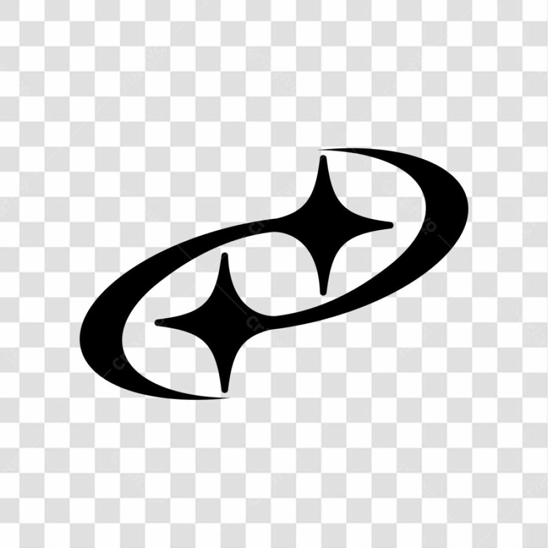 Ícone estrelas brilho PNG com fundo transparente