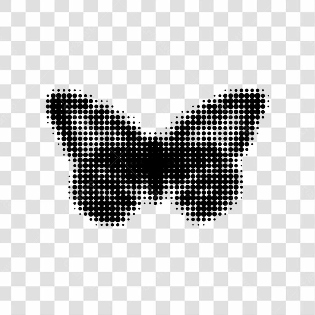 Ícone Borboleta Pontilhada PNG com fundo transparente