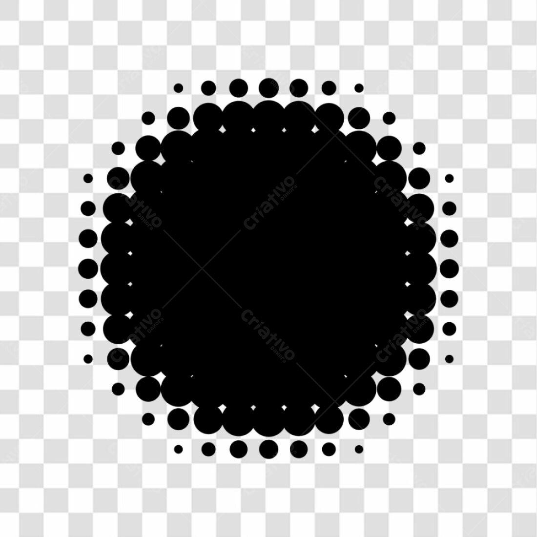 Selo abstrato em PNG com fundo transparente