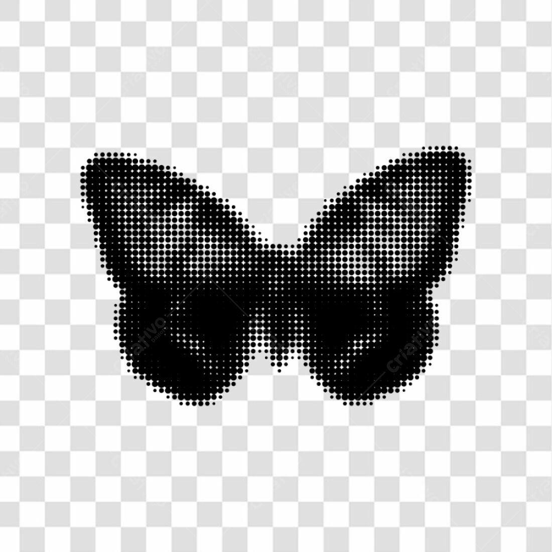 Icone Borboleta Pontilhada PNG com fundo transparente
