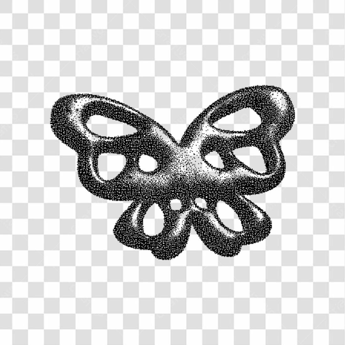 Ícone Borboleta estilizada PNG com fundo transparente