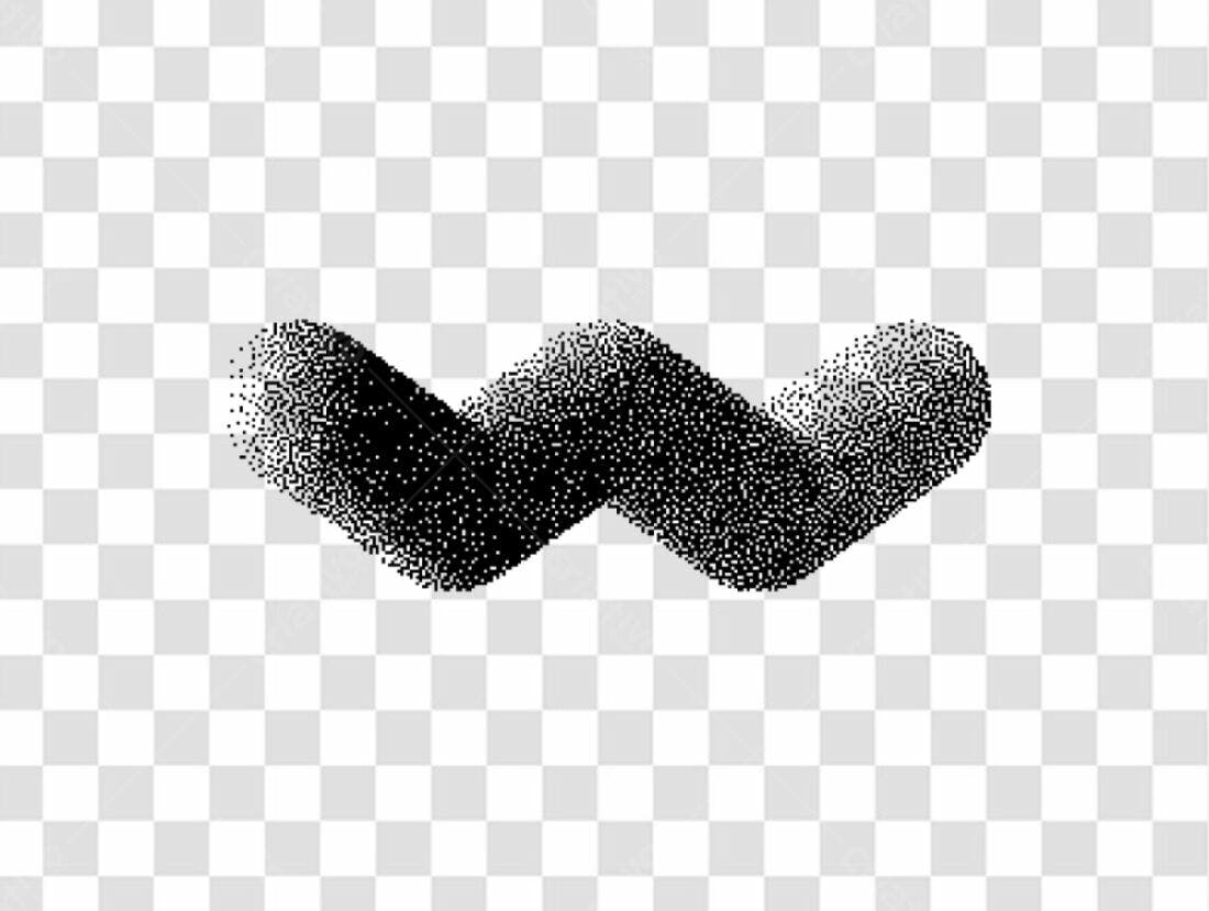 Icone abstrato em preto PNG com fundo transparente