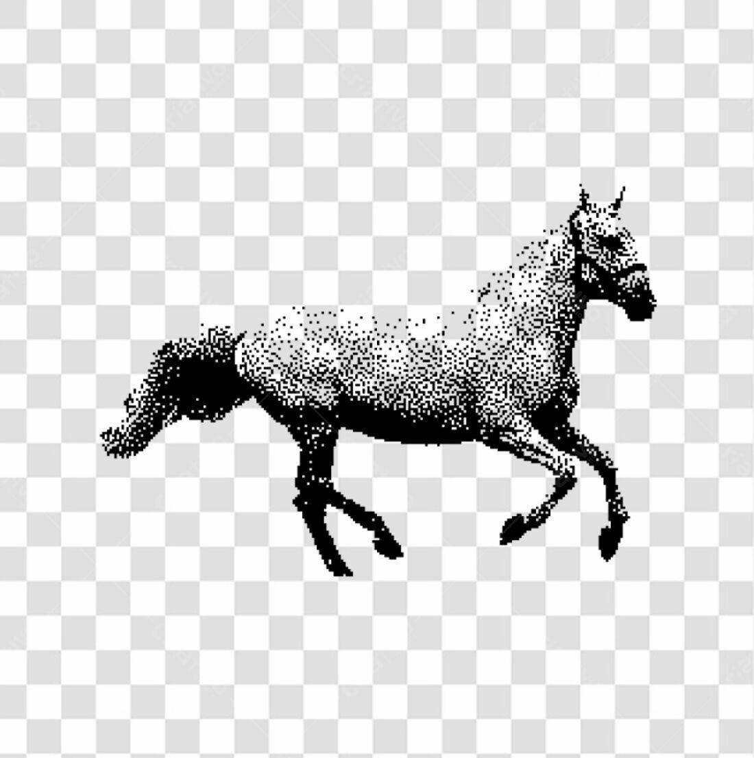 Icone Cavalo em movimento PNG com fundo transparente