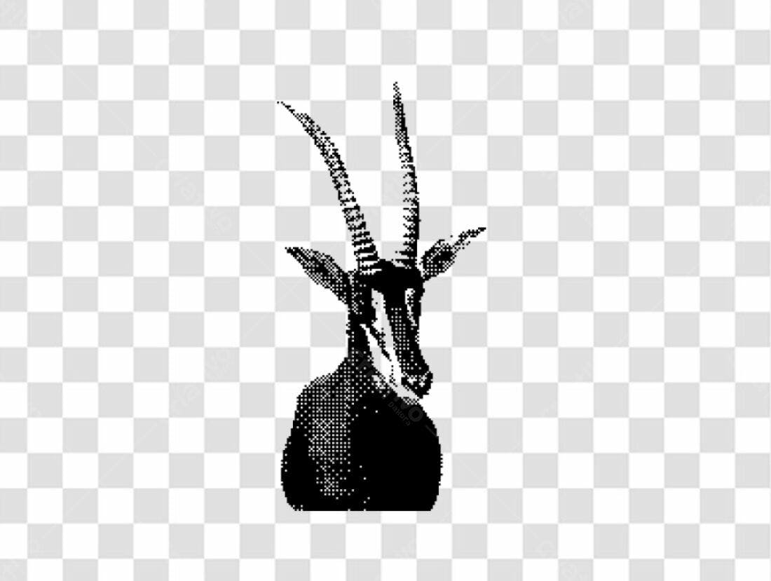 Icone Animal Antílope PNG com fundo transparente