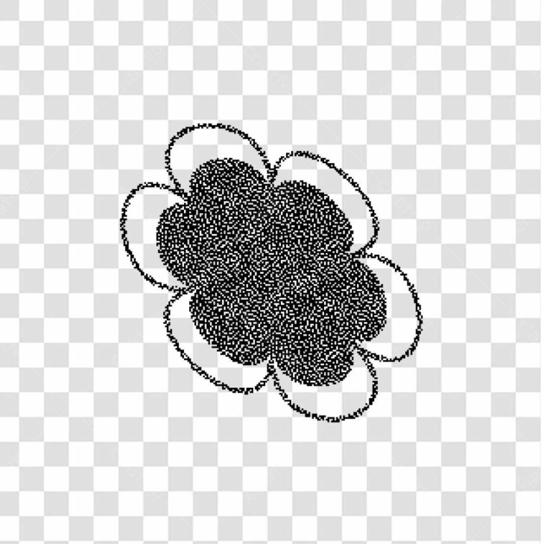 Icone Flor estilizada PNG com fundo transparente
