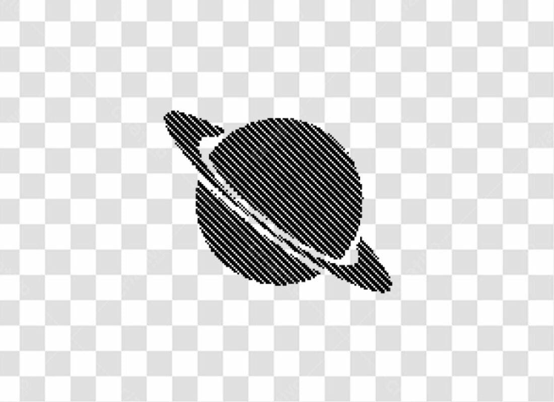 Icone Planeta Saturno PNG com fundo transparente