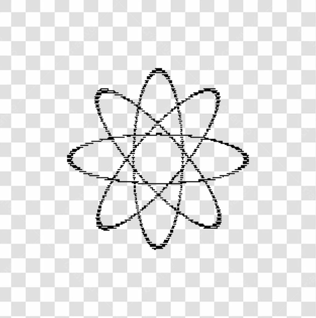 Ícone Átomo PNG com fundo transparente