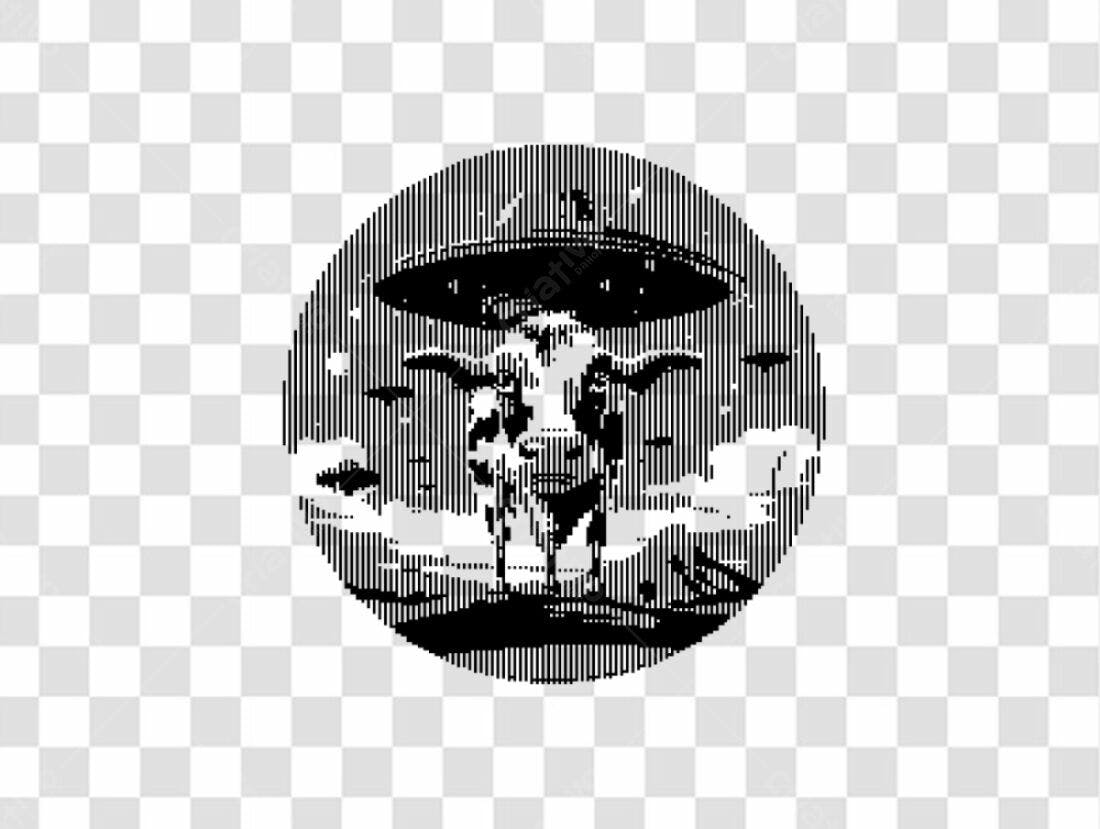 Icone Vaca Alien PNG com fundo transparente