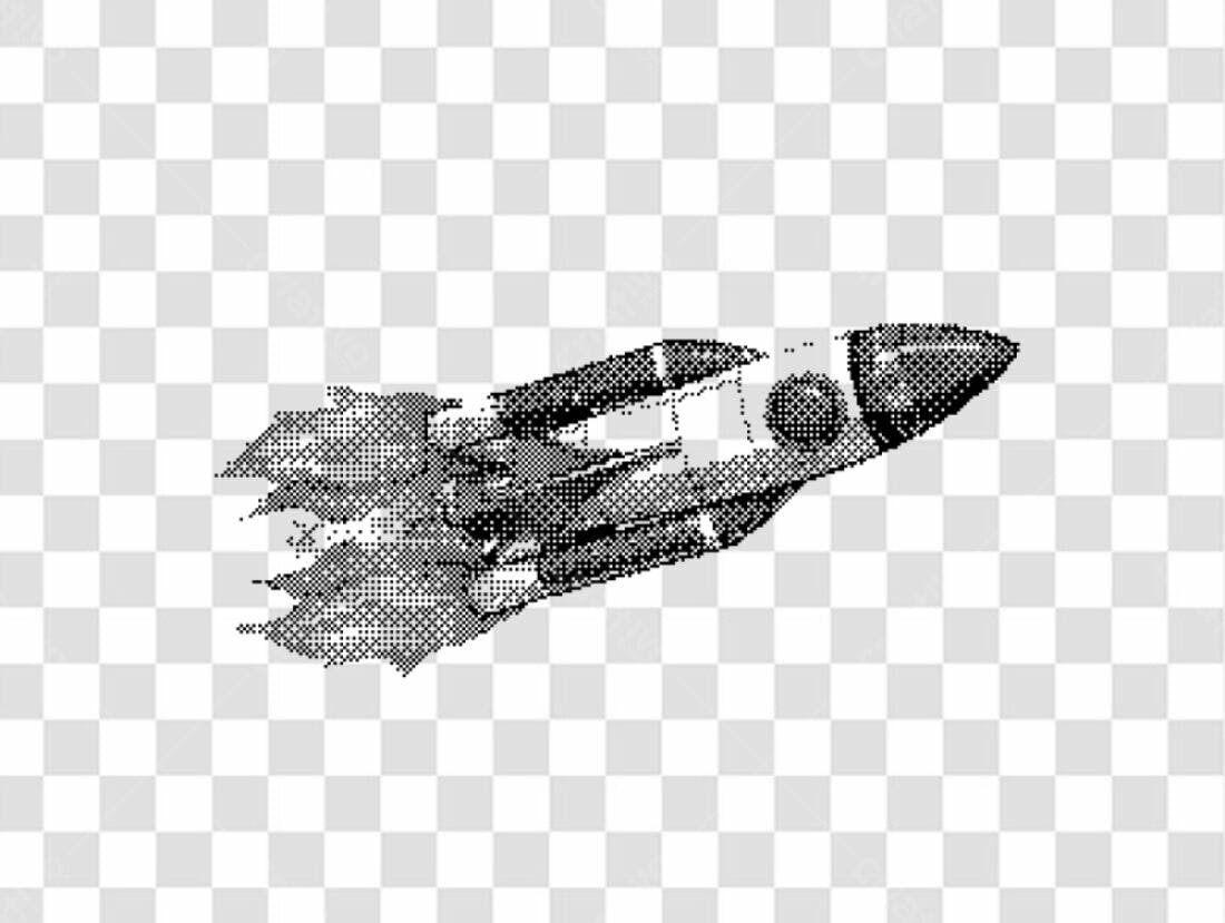 Icone foguete espacial PNG com fundo transparente