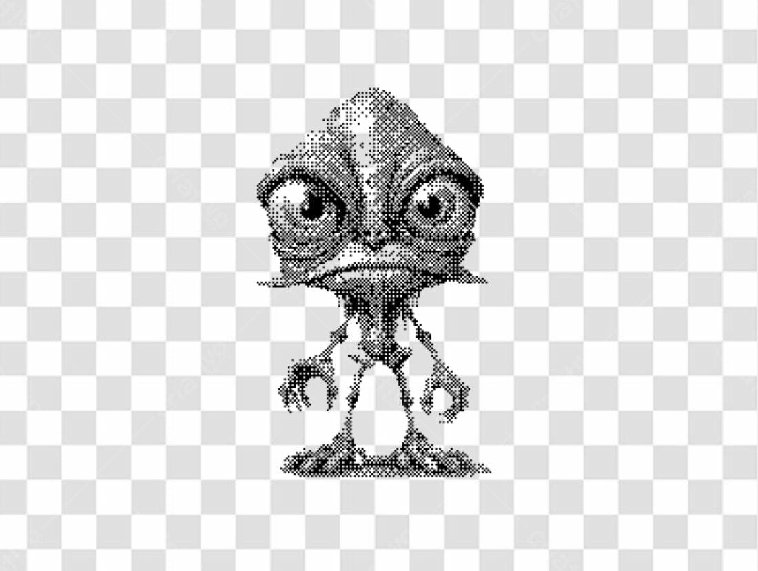 Icone Monstro Alien PNG com fundo transparente