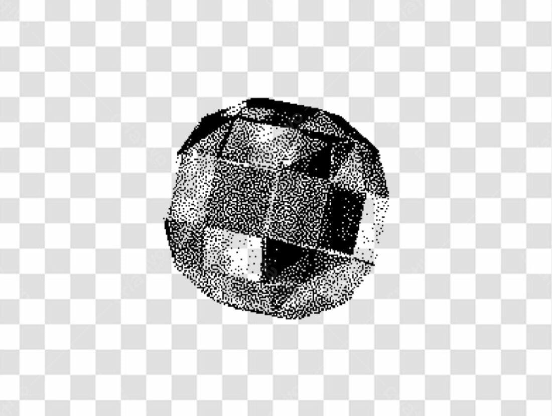Icone Geométrico Preto e Branco PNG com fundo transparente