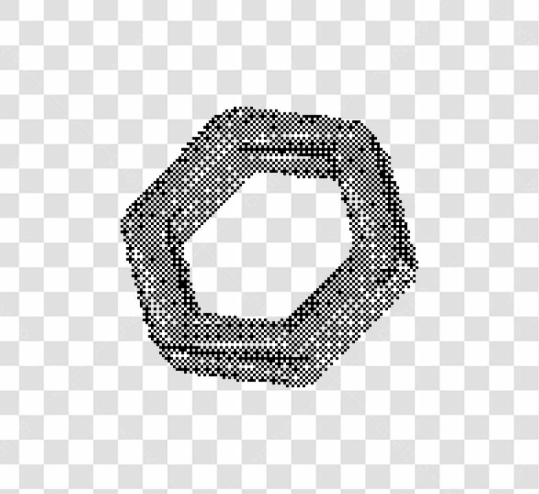 Icone abstrato hexagonal PNG com fundo transparente