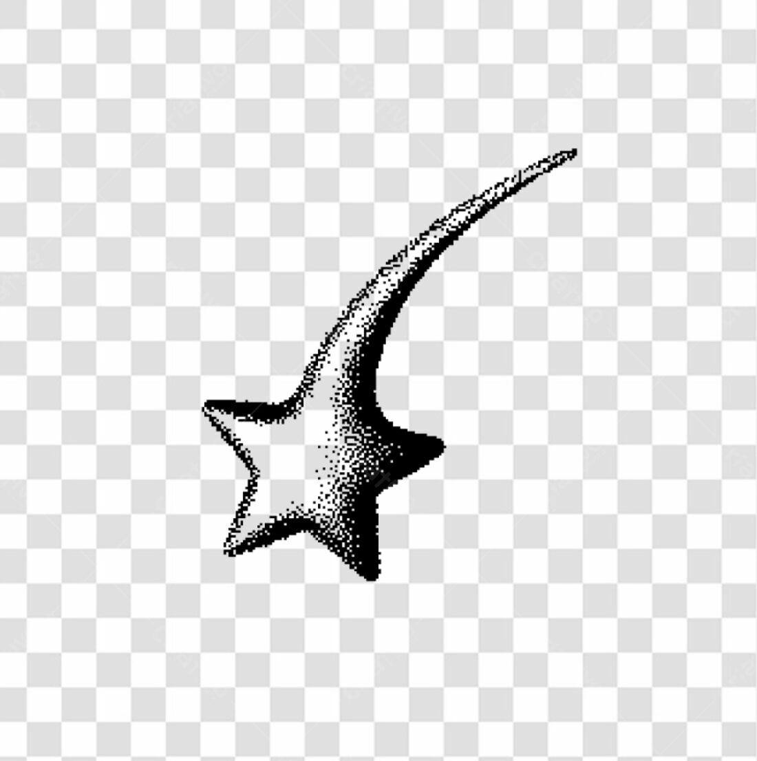 Icone Estrela Cadente PNG com fundo transparente