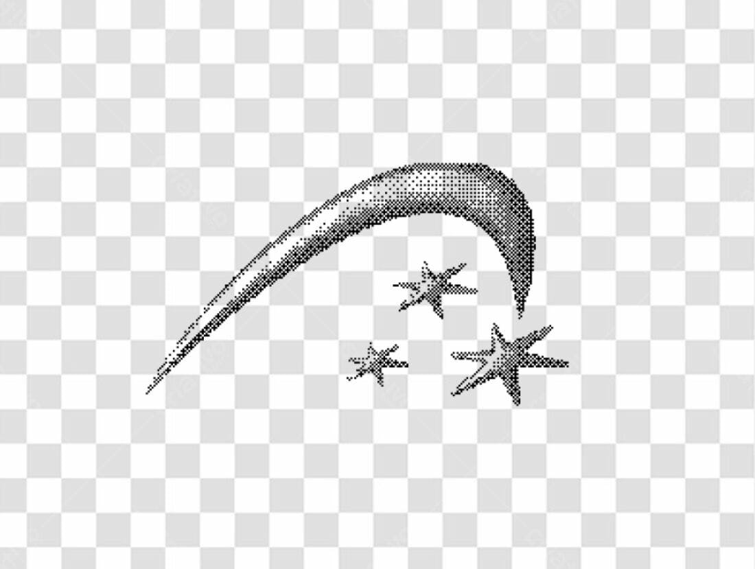 Ícone Estrela Cadente PNG com fundo transparente