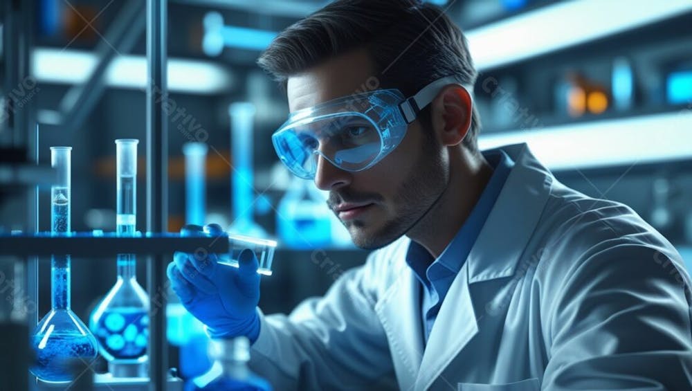 Imagem De Um Homem Trabalhando Como Científico