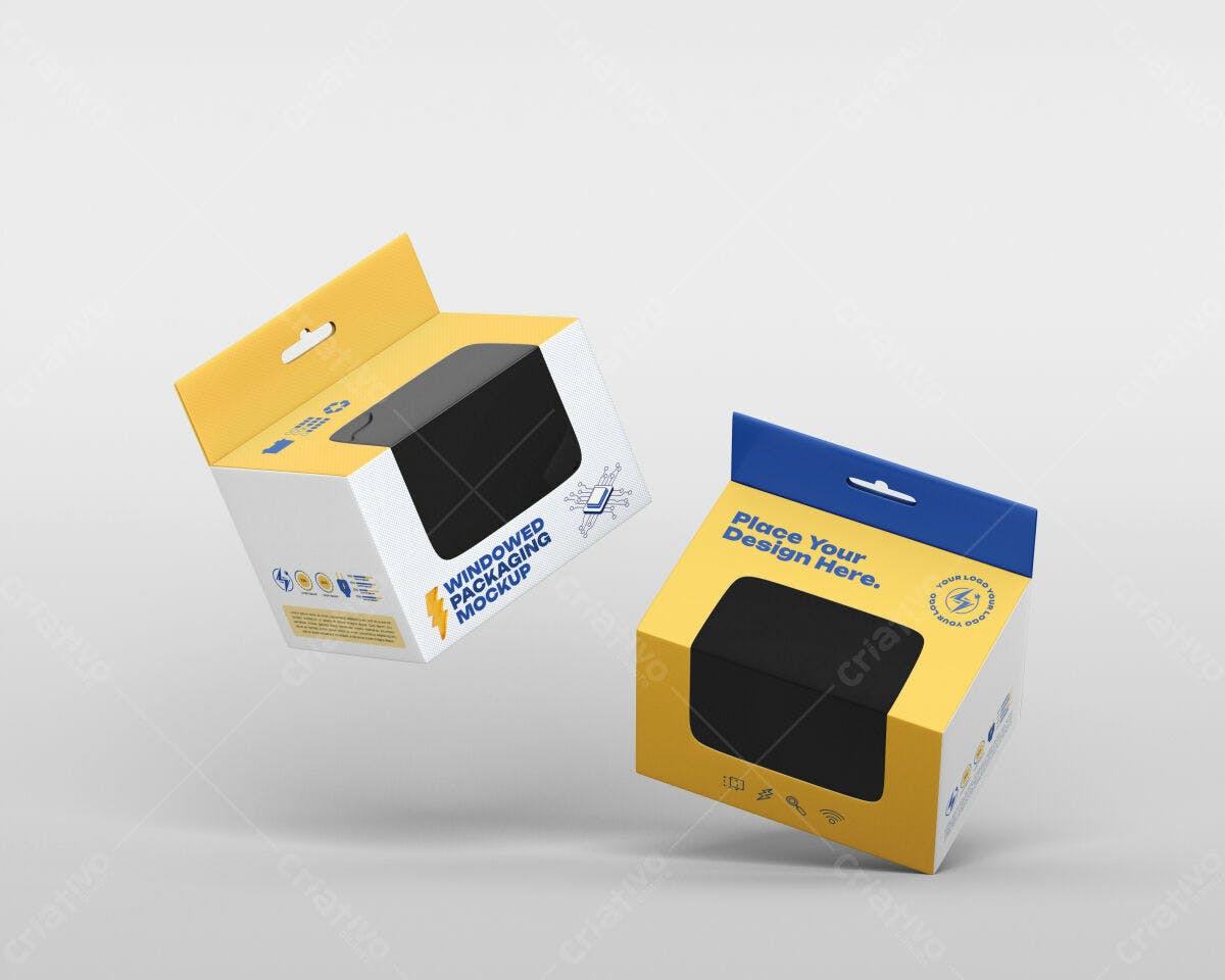 Embalagem para Produtos Eletrônicos PSD Editável