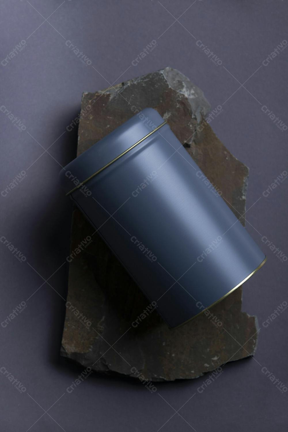 Close Up Tin Box Package Mockup