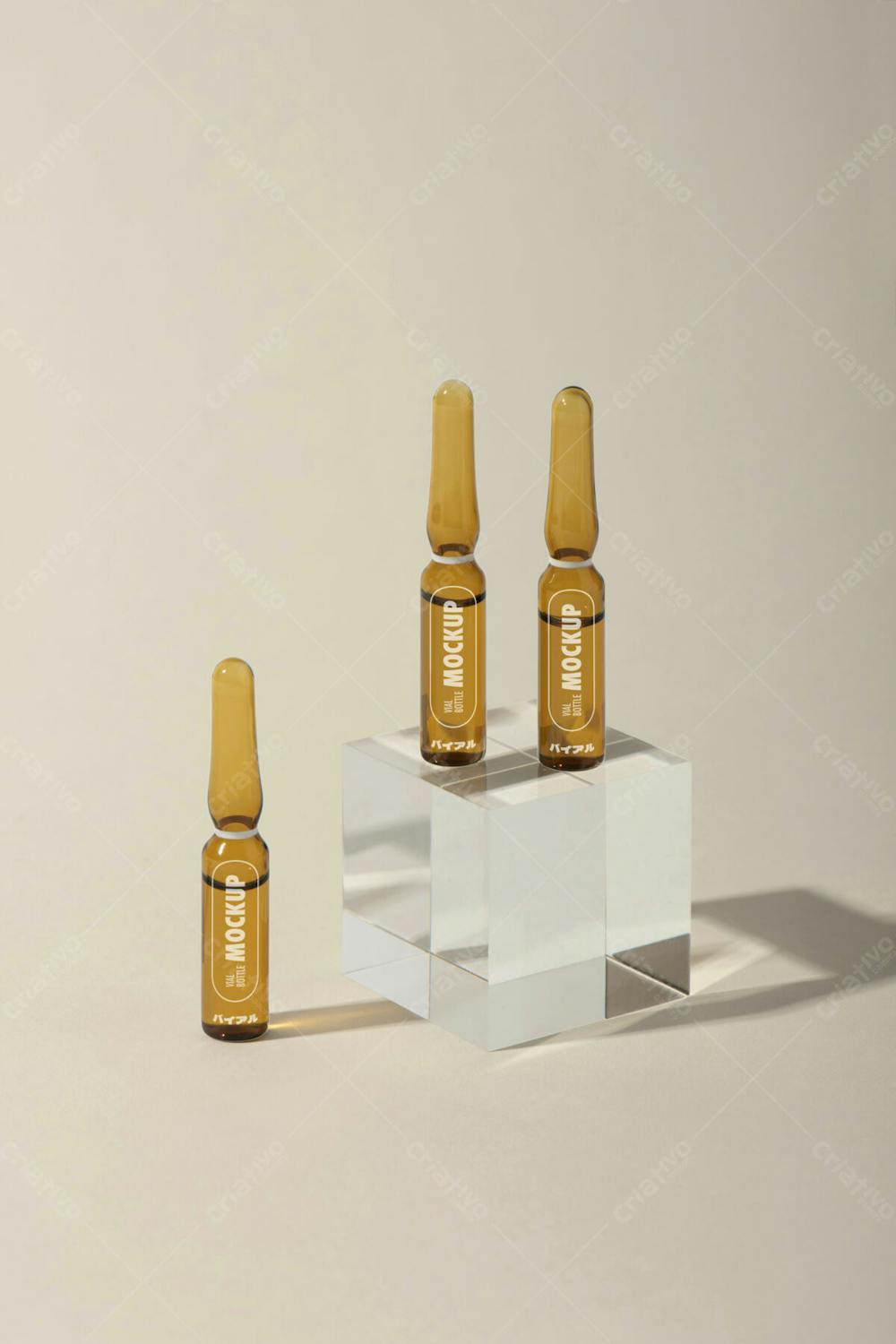 Vial Packaging Mockup Design