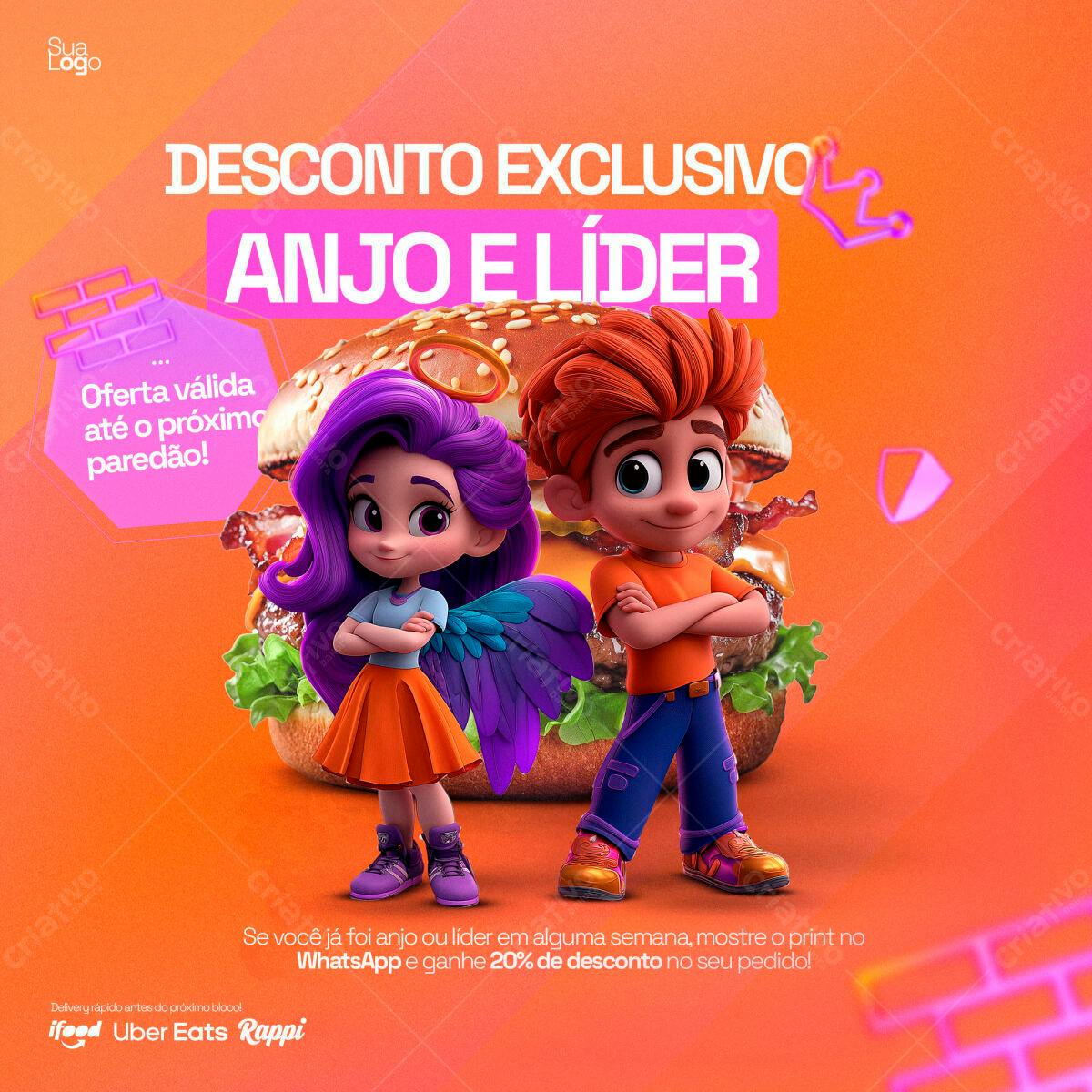 Flyer para Promoção Anjo e Líder PSD Editável