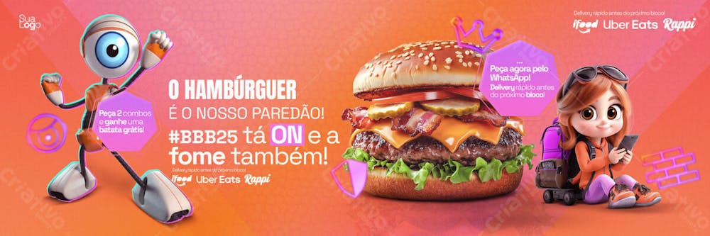 Coleção Big Brother Burgers Social Media Psd Editavel 1