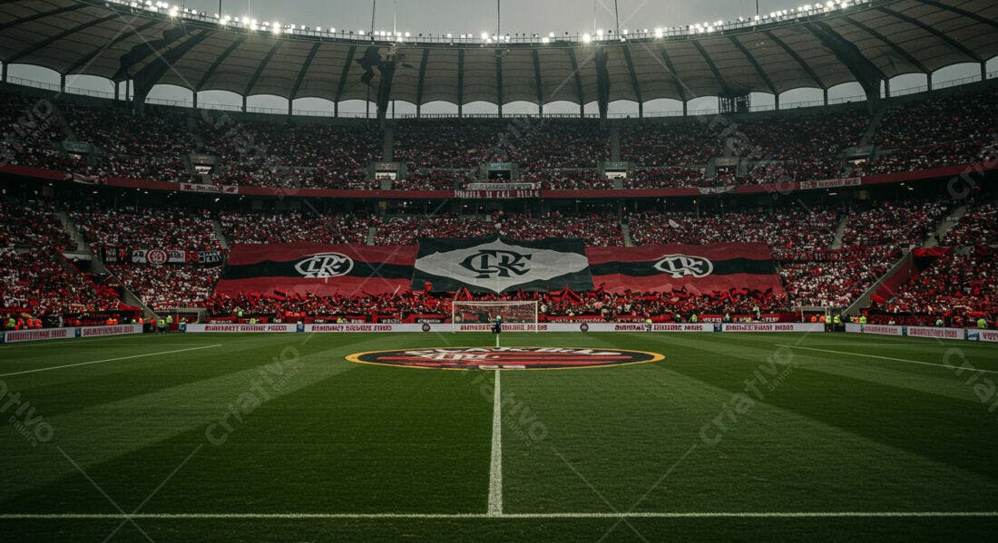 Estádio lotado torcida Flamengo