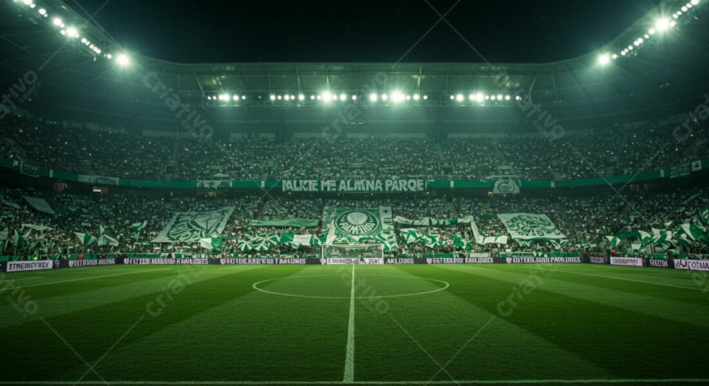 Imagem De Estádio Para Composição De Artes Gráficas Esportivas