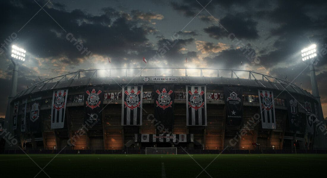 Estádio do Morumbi noite escura