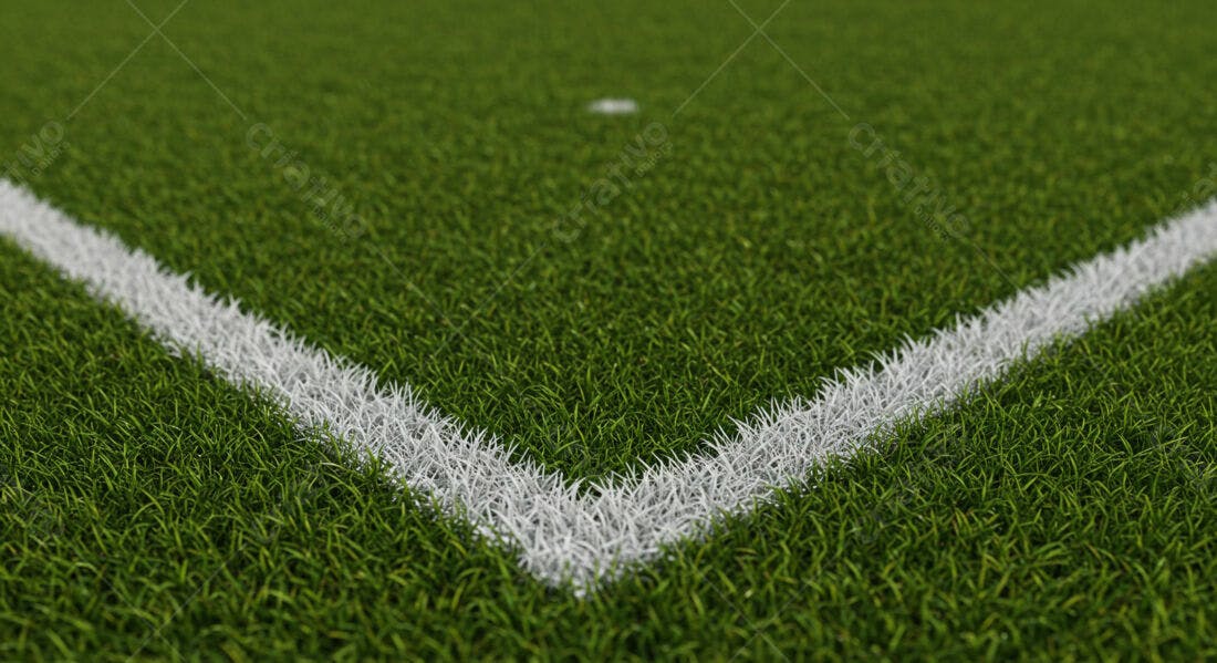 Campo de futebol grama verde canto
