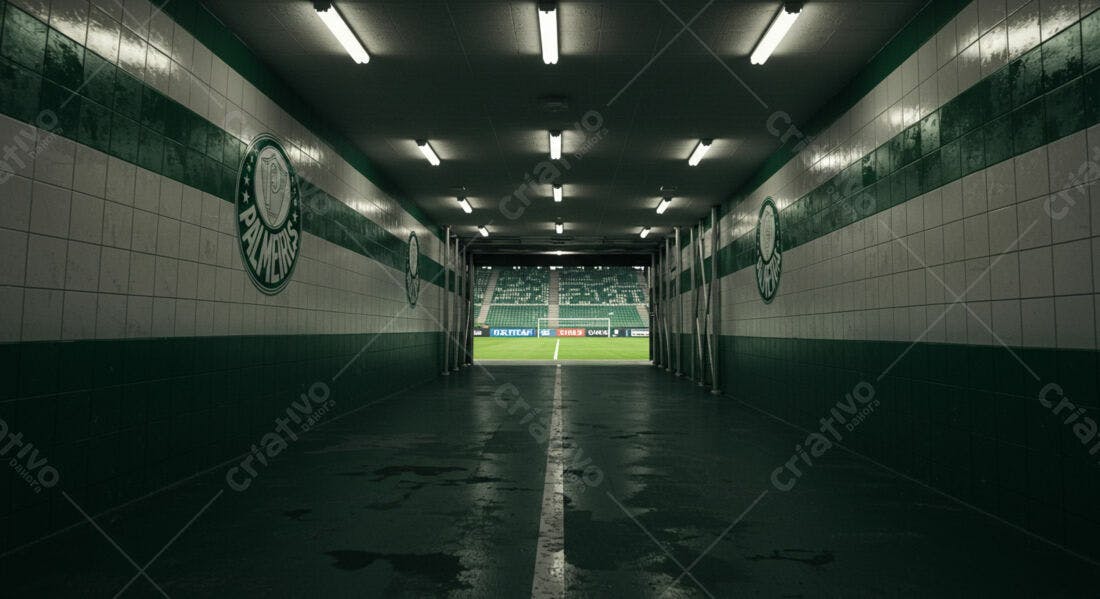 Túnel Palmeiras Estádio Allianz Parque