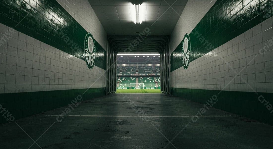 Túnel Palmeiras Estádio Allianz Parque