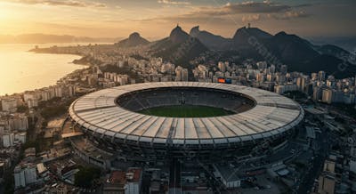Imagem De Estádio Para Composição De Artes Gráficas Esportivas