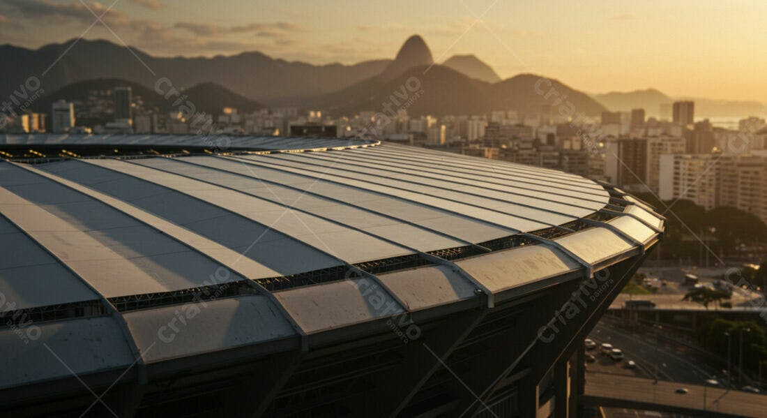 Estádio Rio de Janeiro ao entardecer