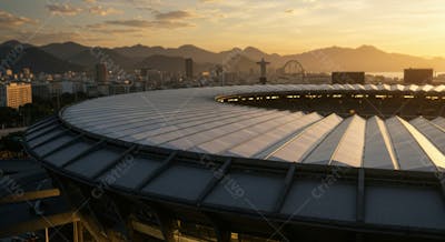 Imagem De Estádio Para Composição De Artes Gráficas Esportivas