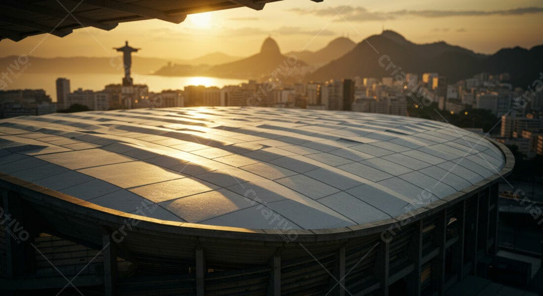 Estádio Rio de Janeiro ao pôr do sol