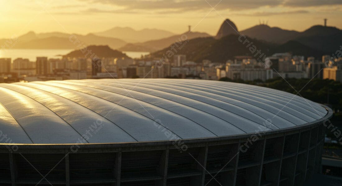 Estádio Rio de Janeiro ao pôr do sol