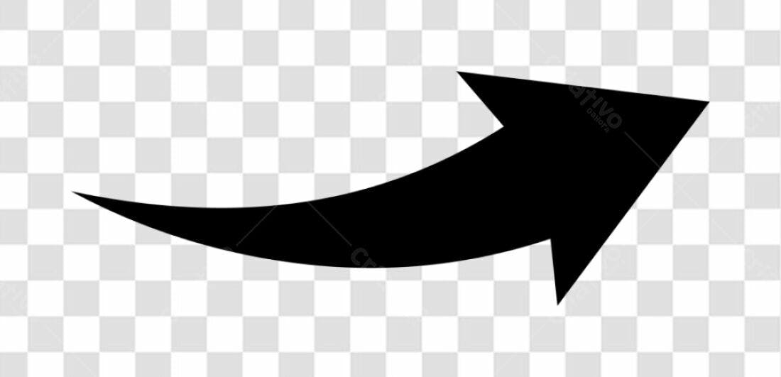 Icone Seta Curva Preta PNG com fundo transparente