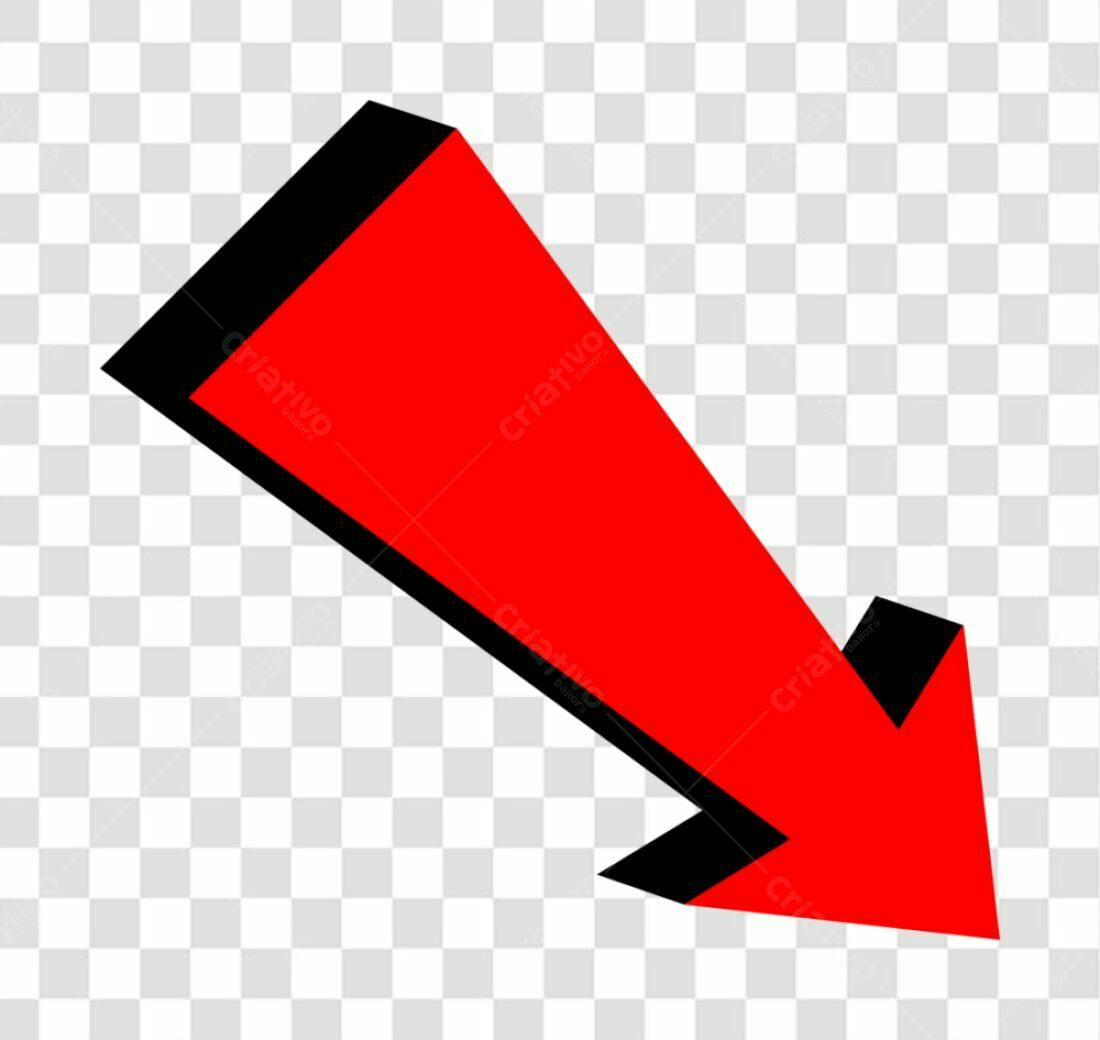 Icone Seta Vermelha PNG com fundo transparente