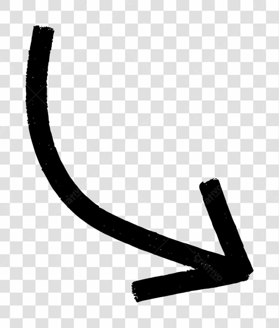 Ícone Seta Curva Preta PNG com fundo transparente