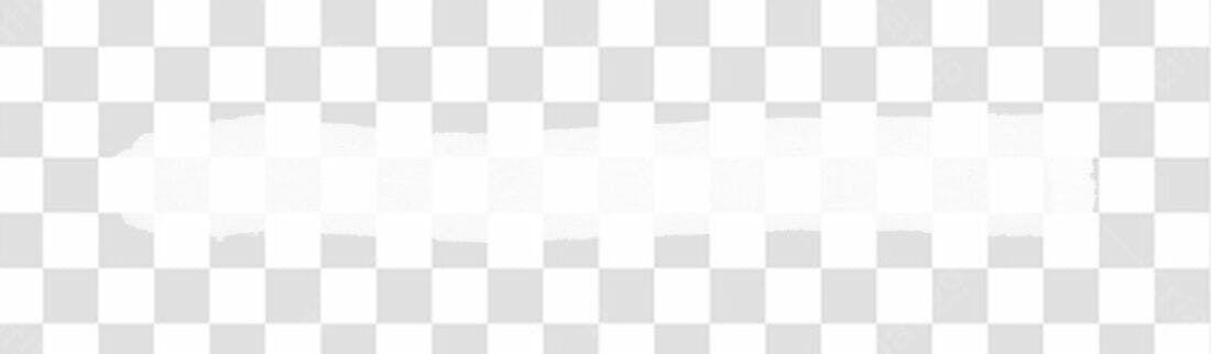 Banner abstrato branco PNG com fundo transparente