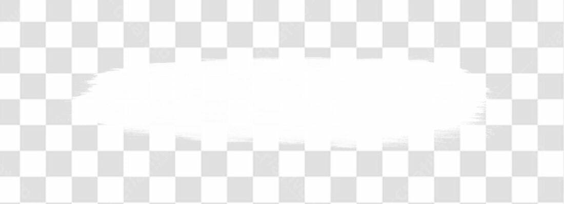 Pincelada Branca PNG com fundo transparente