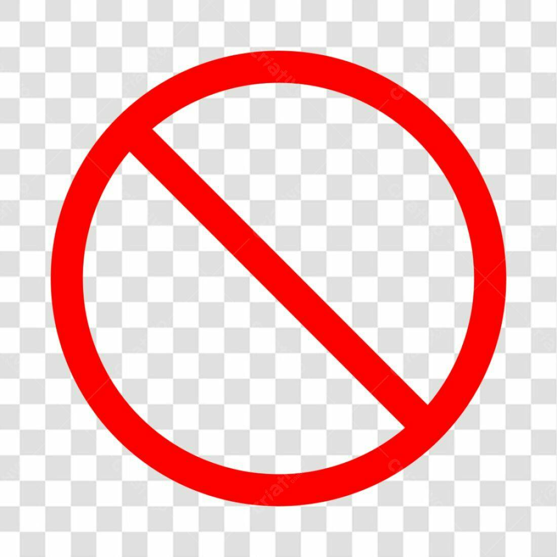 Ícone Proibido PNG com fundo transparente