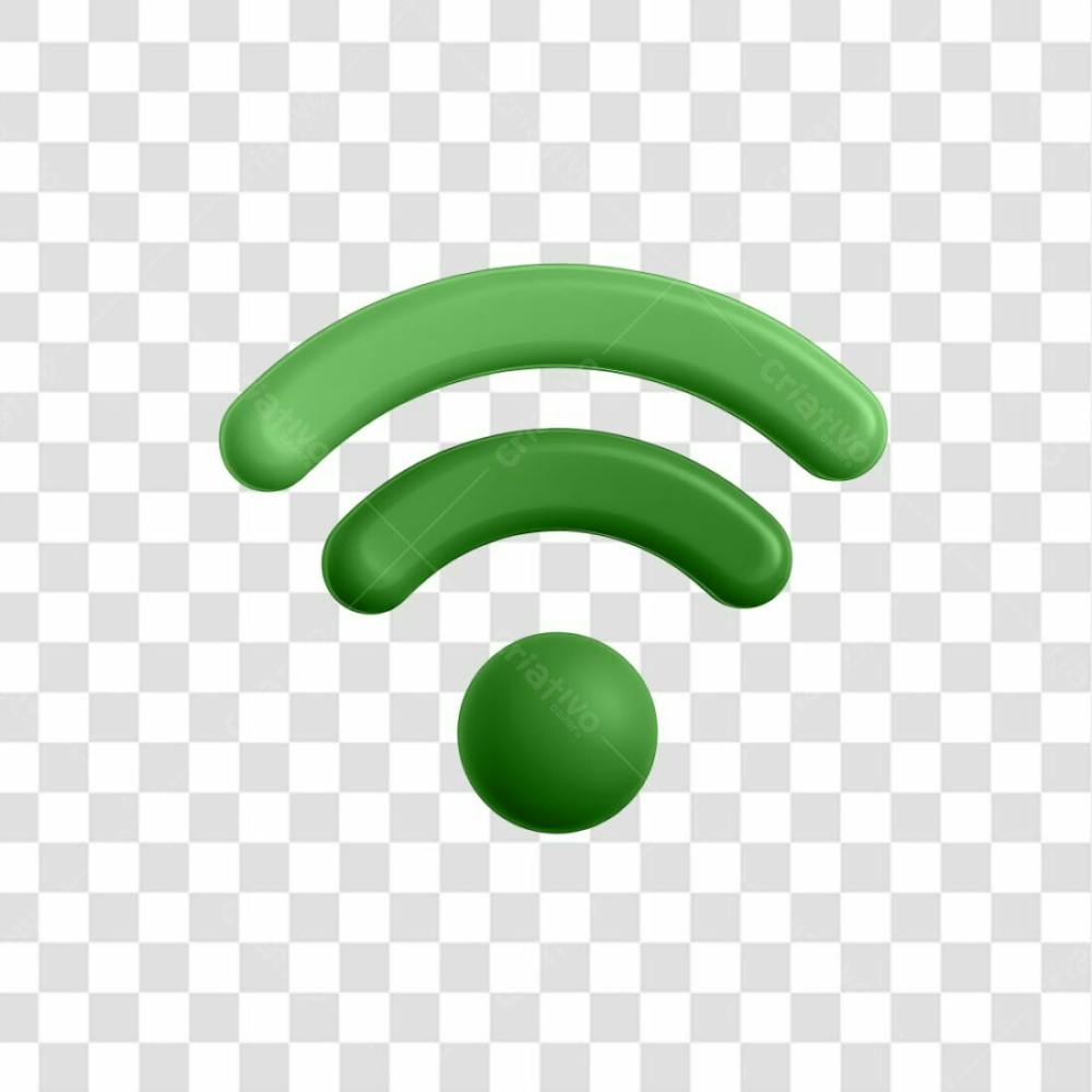 Png Símbolo Icon 3D Wifi Verde