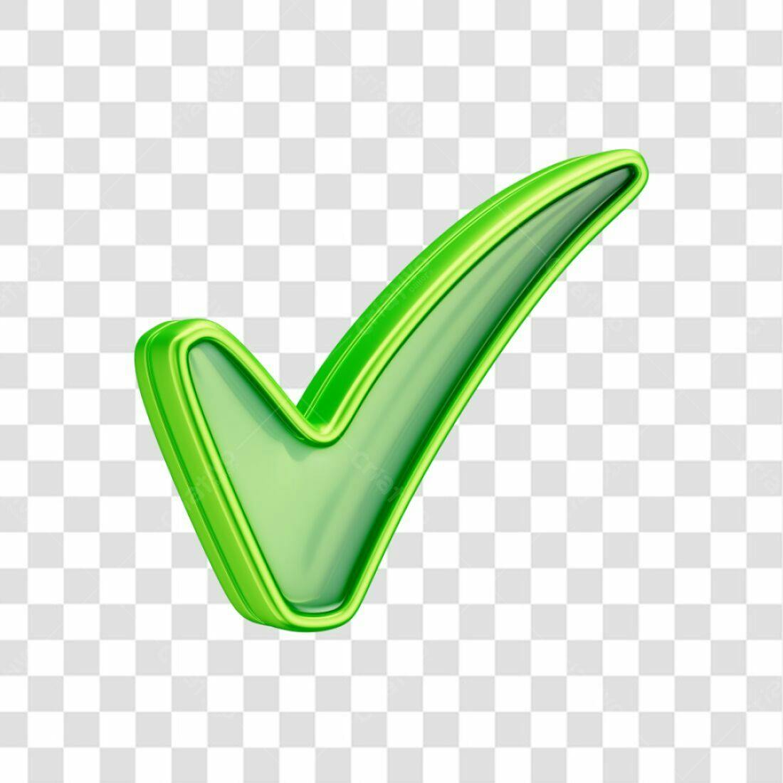 Ícone Sim Verde PNG com fundo transparente
