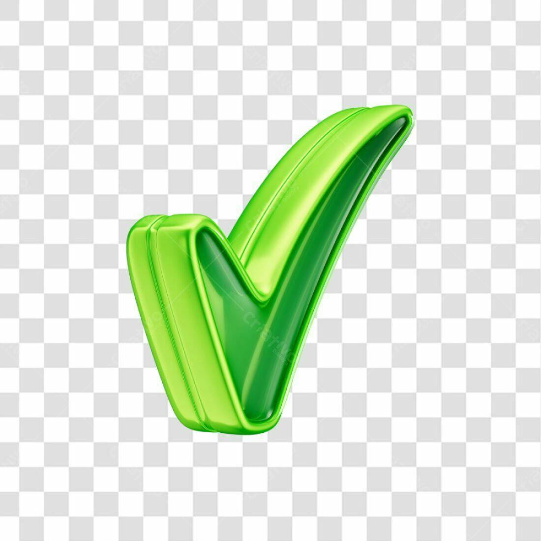 Ícone Sim Verde PNG com fundo transparente