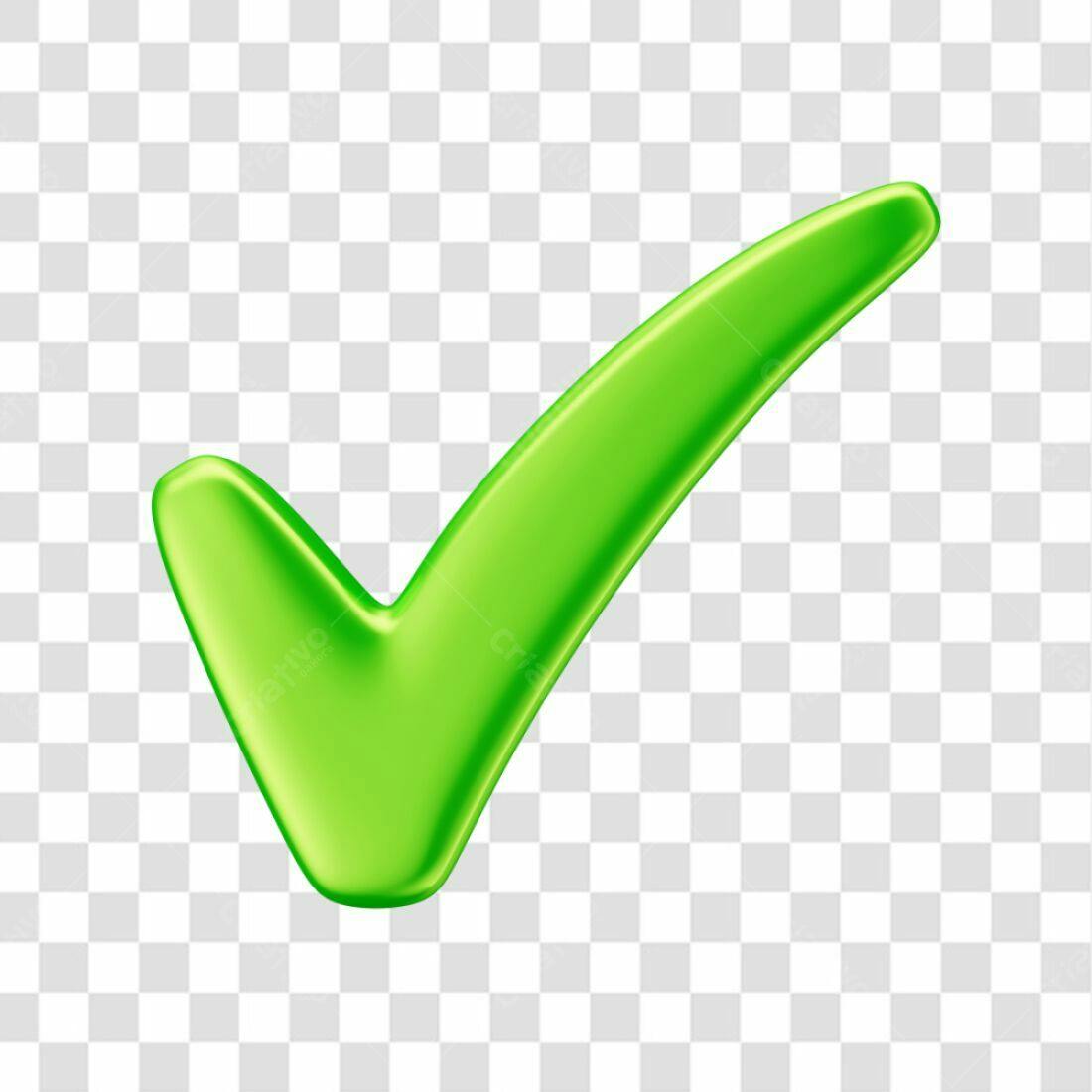 Ícone de Check Verde PNG com fundo transparente